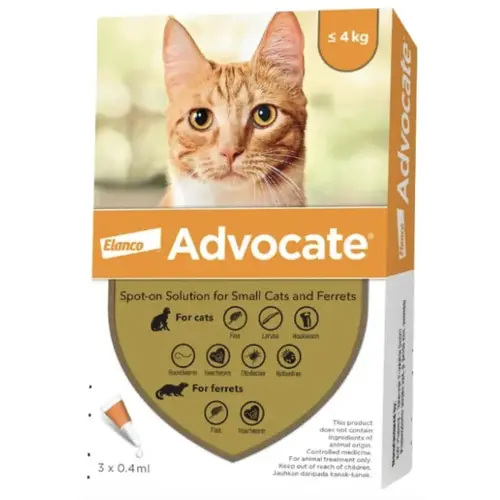 Elanco Advocate для кошек до 4 кг