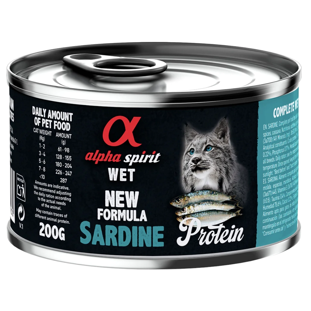 Alpha Spirit Sardine for Adult Cats 